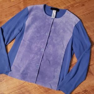 Jones New York Suede button down Jacket